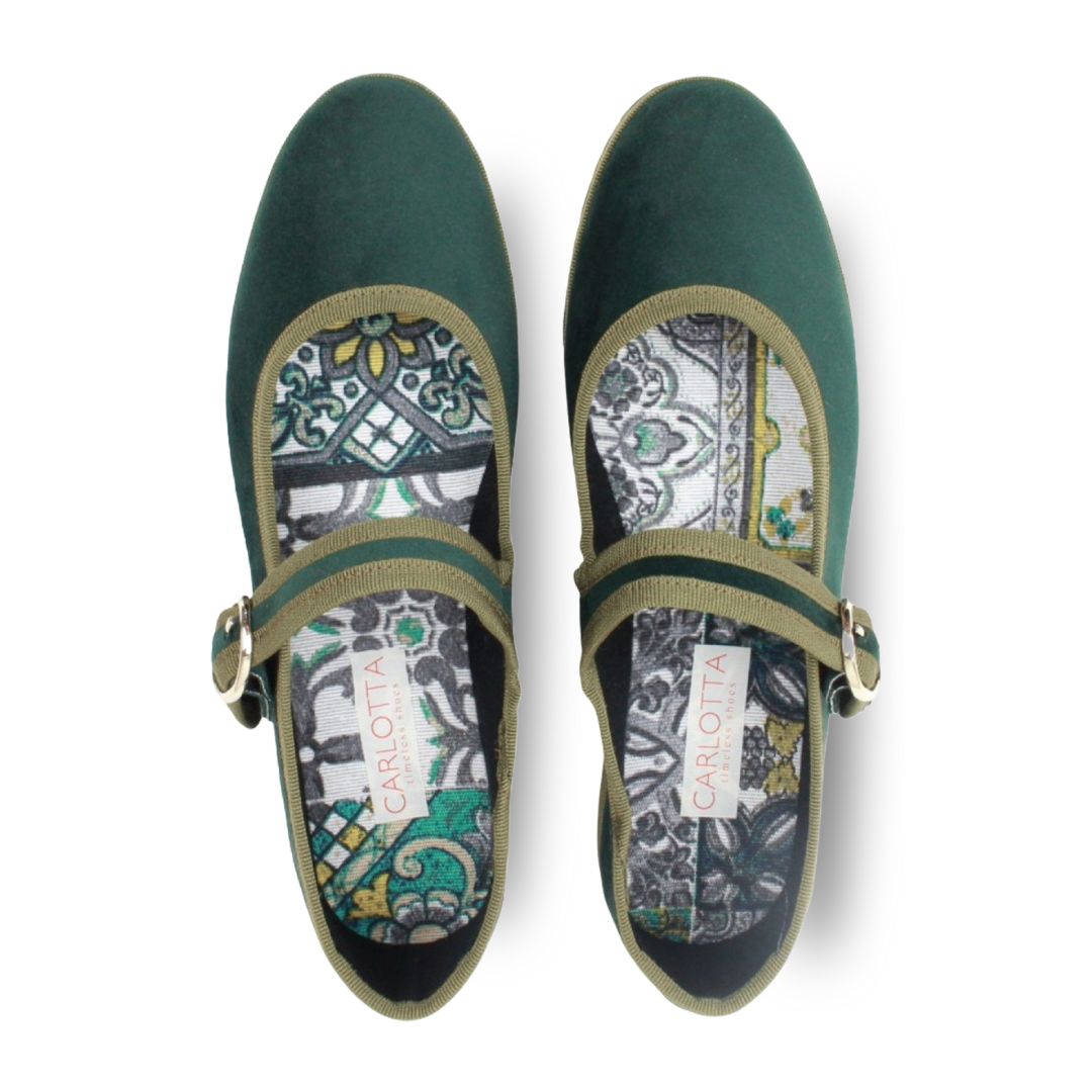 Mary Jane Verde Botella