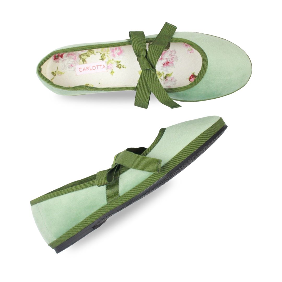 Ballerina con Lazos Salvia