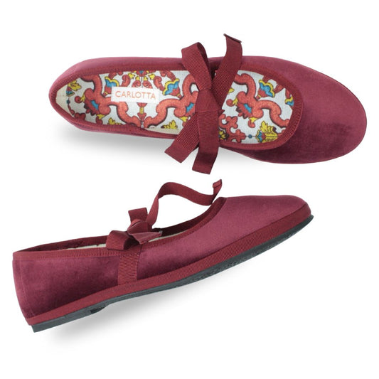 Ballerina con Lazos Cardenal