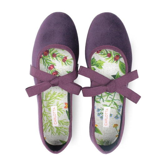 Ballerina con Lazos Morado