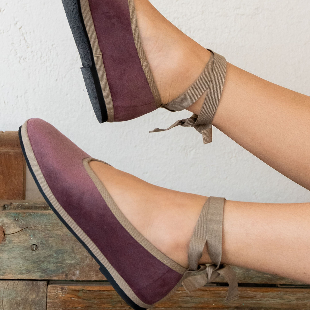 Flats de Terciopelo Mauve – Carlotta