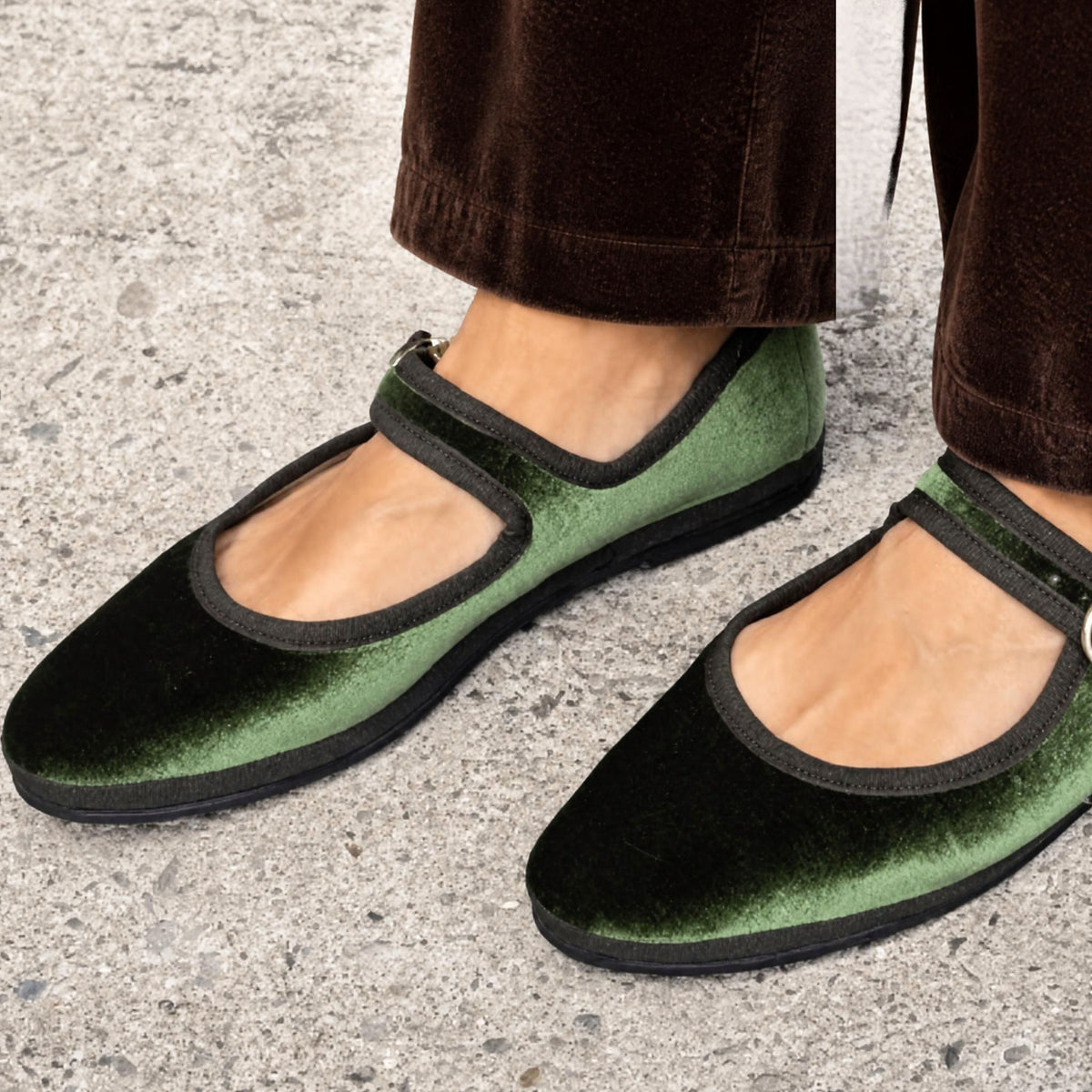 Mary Jane Terciopelo Verde – Carlotta