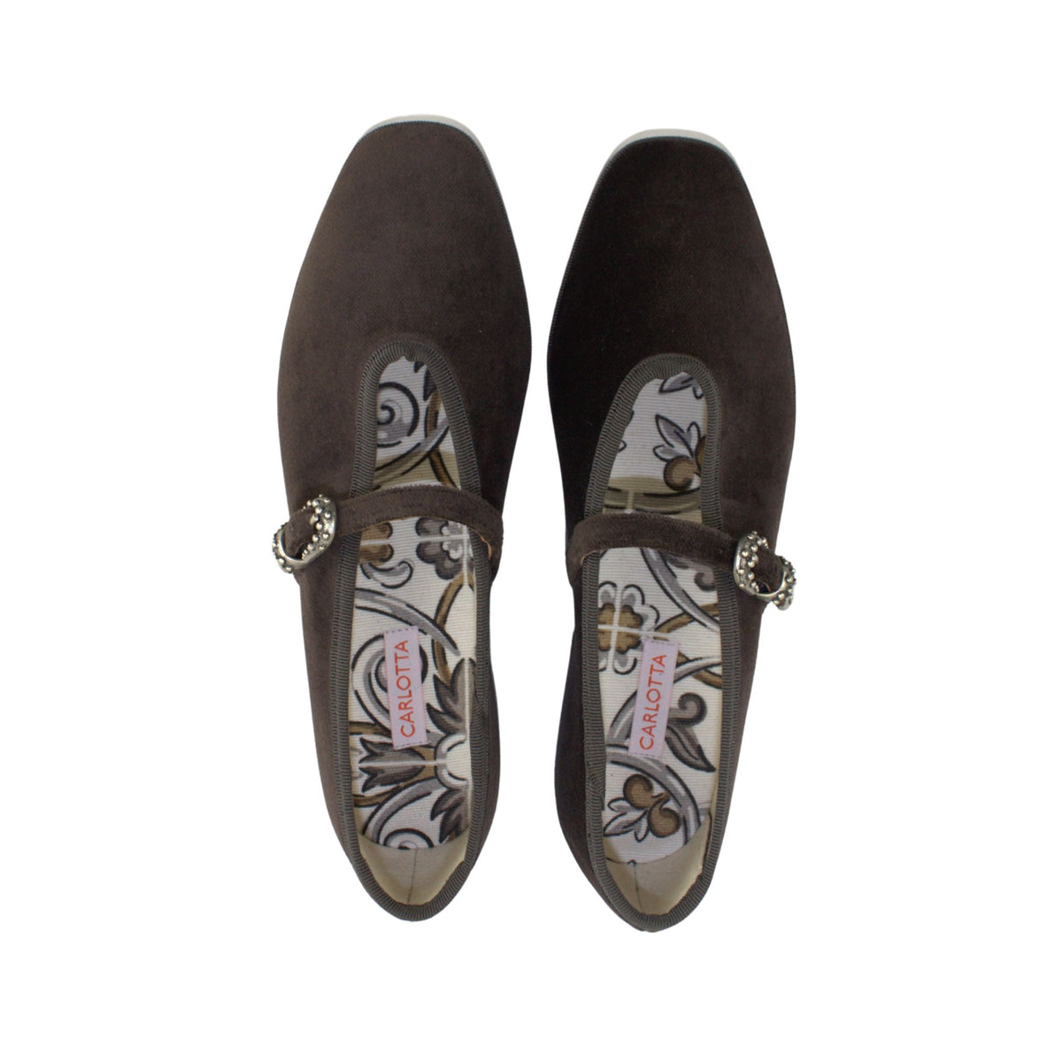 Flats color Tobacco con Hebilla West – Carlotta