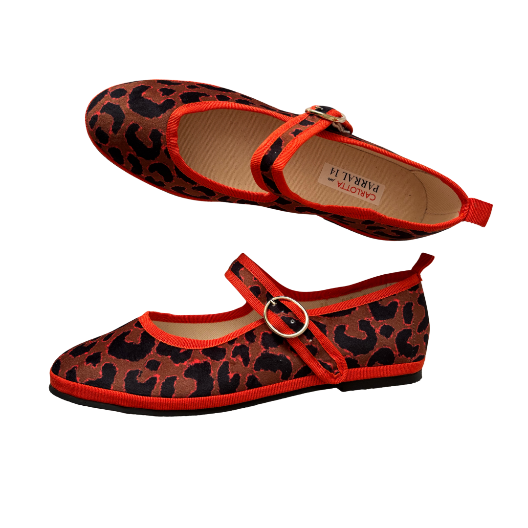 Mary Jane Leopardo Naranja