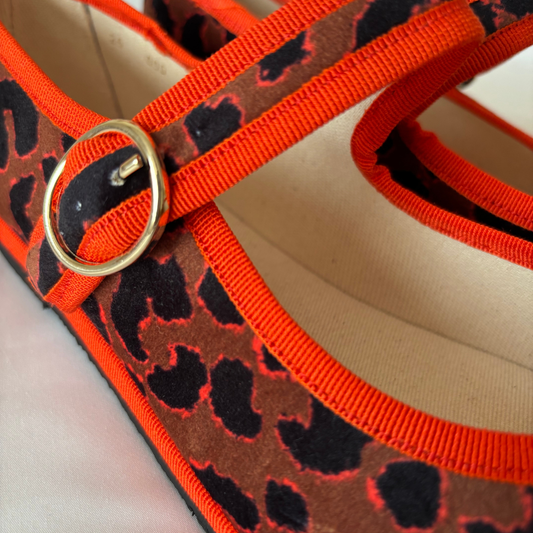Mary Jane Leopardo Naranja