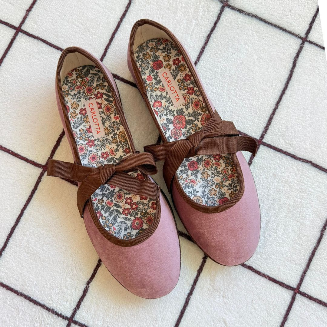 Ballerina con Lazos Old Rose