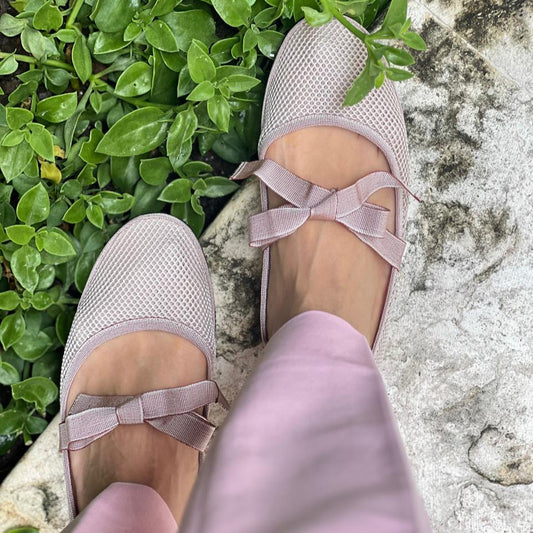 Ballerina con Lazos Mesh Soft Pink