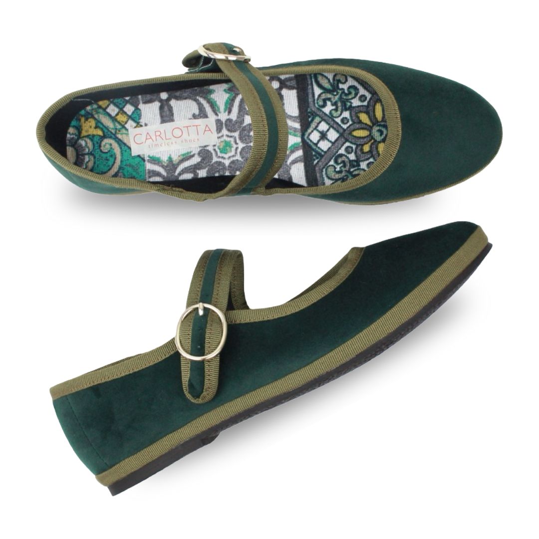 Mary Jane Verde Botella