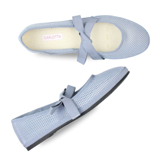 Ballerina con Lazos Mesh Light Blue