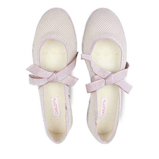 Ballerina con Lazos Mesh Soft Pink