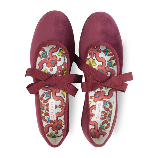 Ballerina con Lazos Cardenal