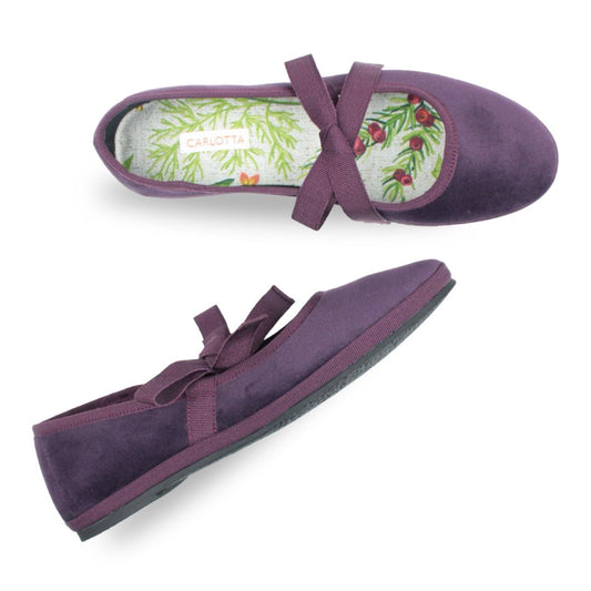 Ballerina con Lazos Morado
