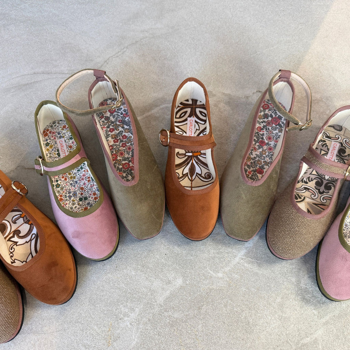 Flats Kaki Vintage – Carlotta