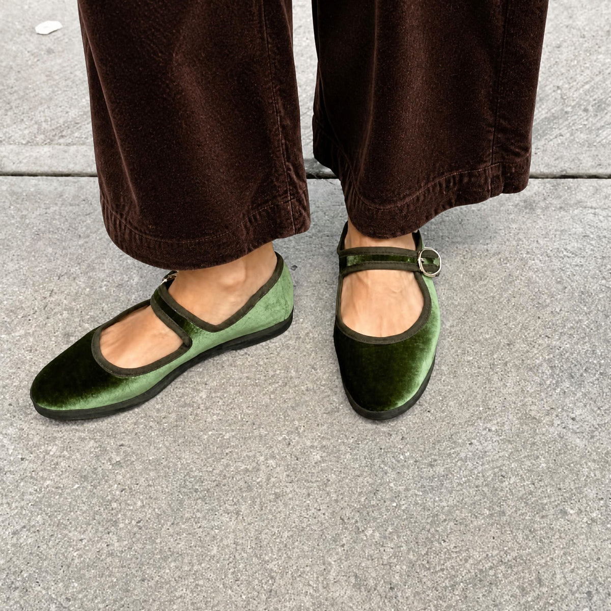 Mary Jane Terciopelo Verde – Carlotta