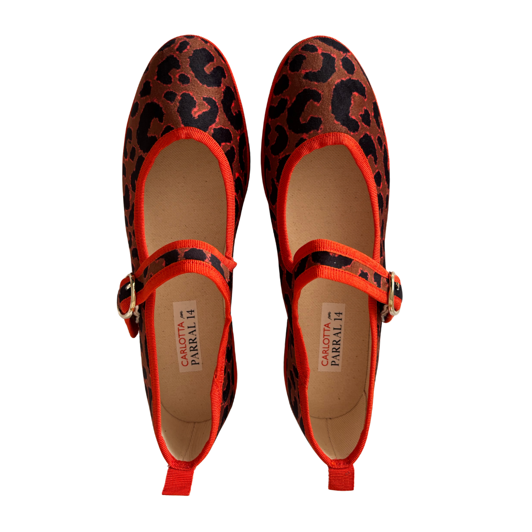 Mary Jane Leopardo Naranja