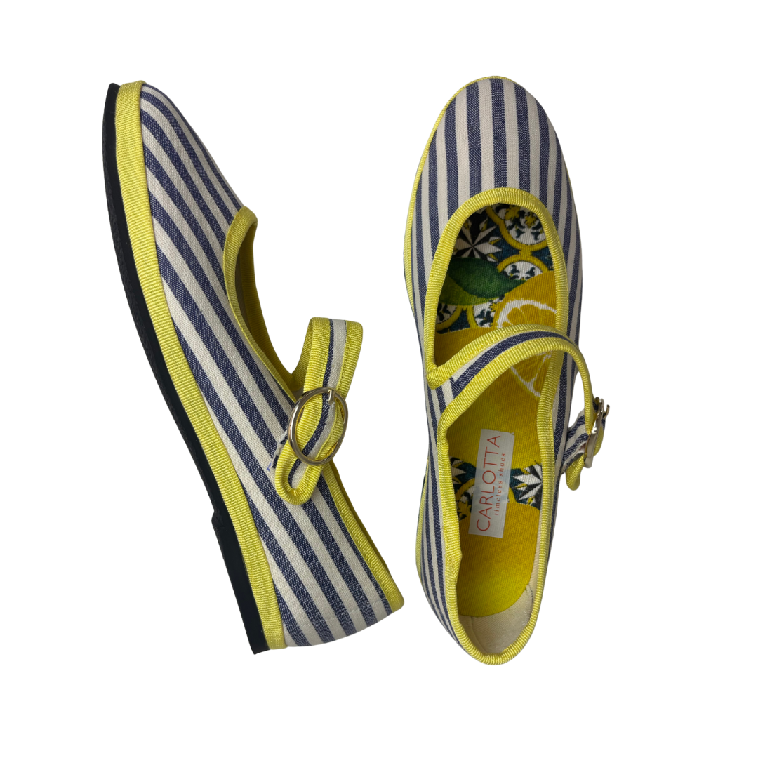 Mary Jane Stripes Lemon