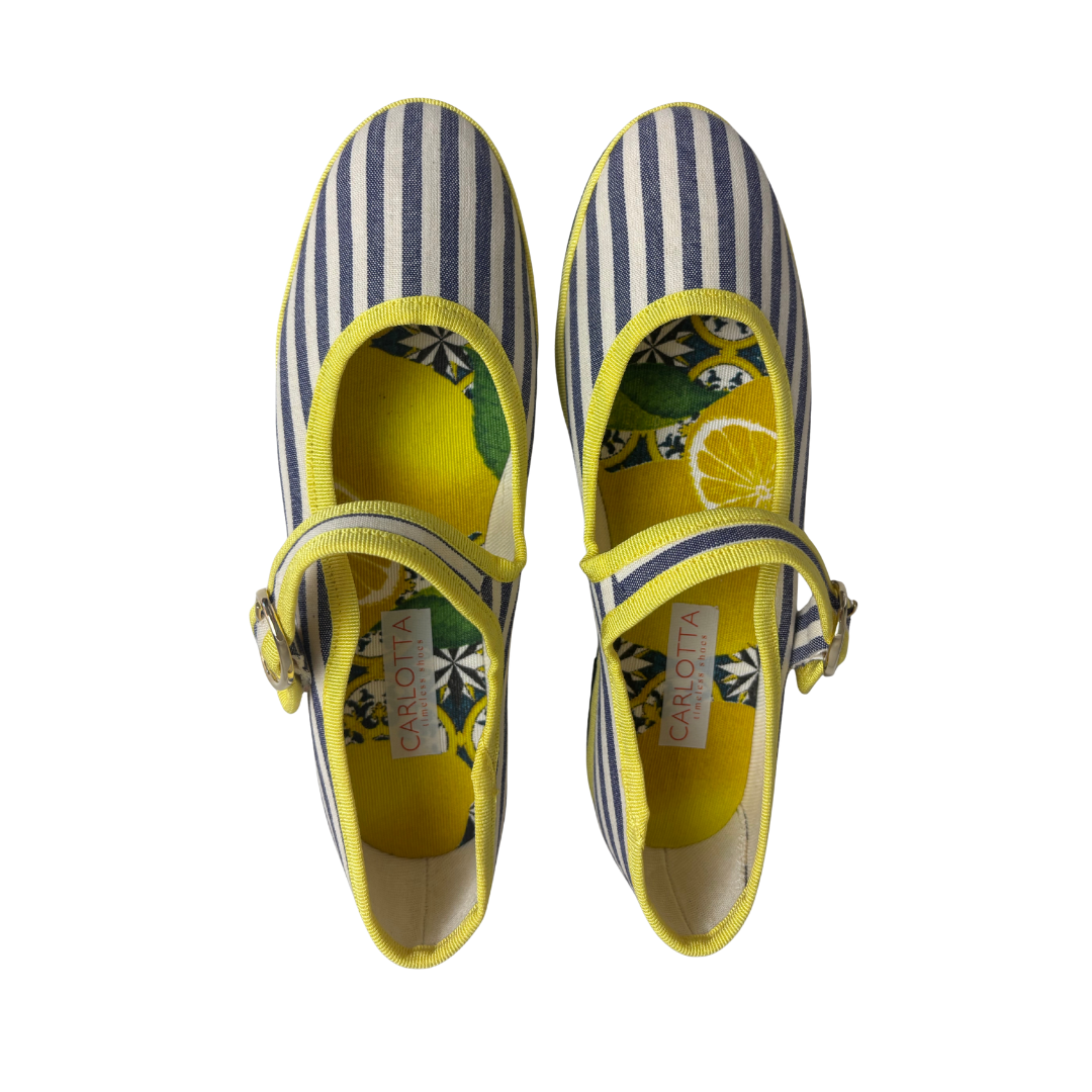 Mary Jane Stripes Lemon