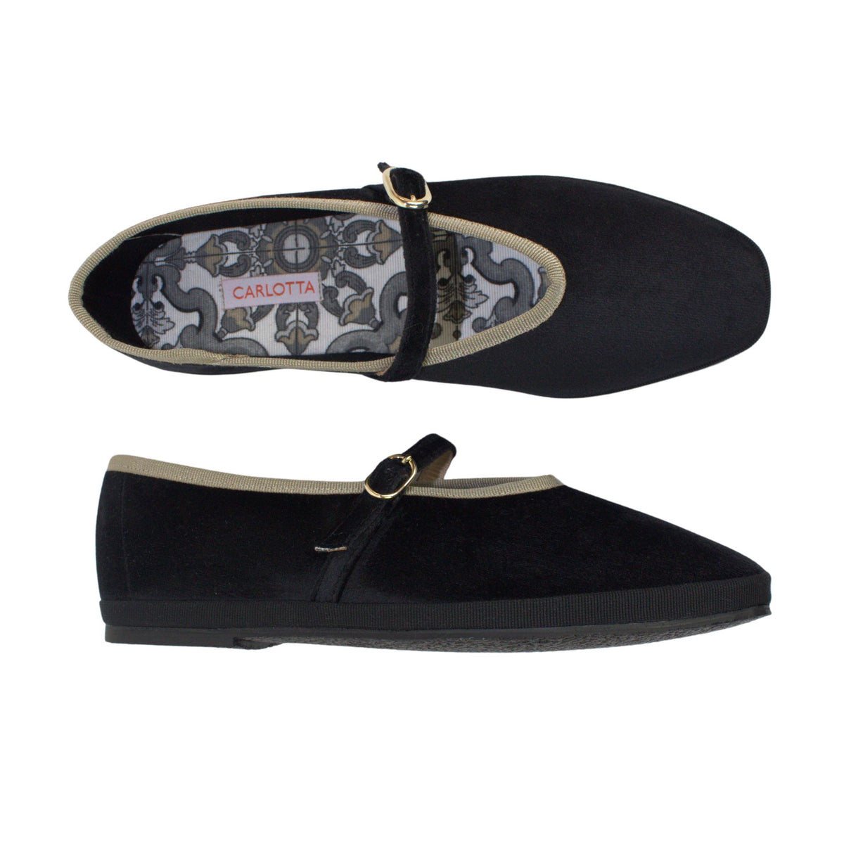 Flats Eugenia Negro Greige