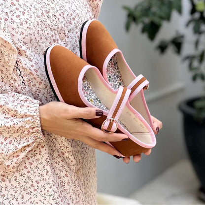 Mary Jane Camel Pink