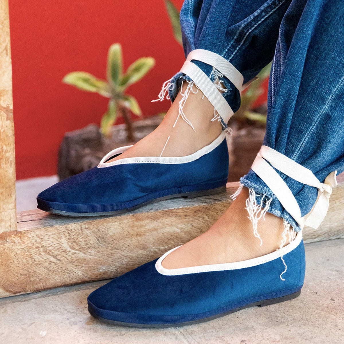 Flats Azul Marfil – Carlotta