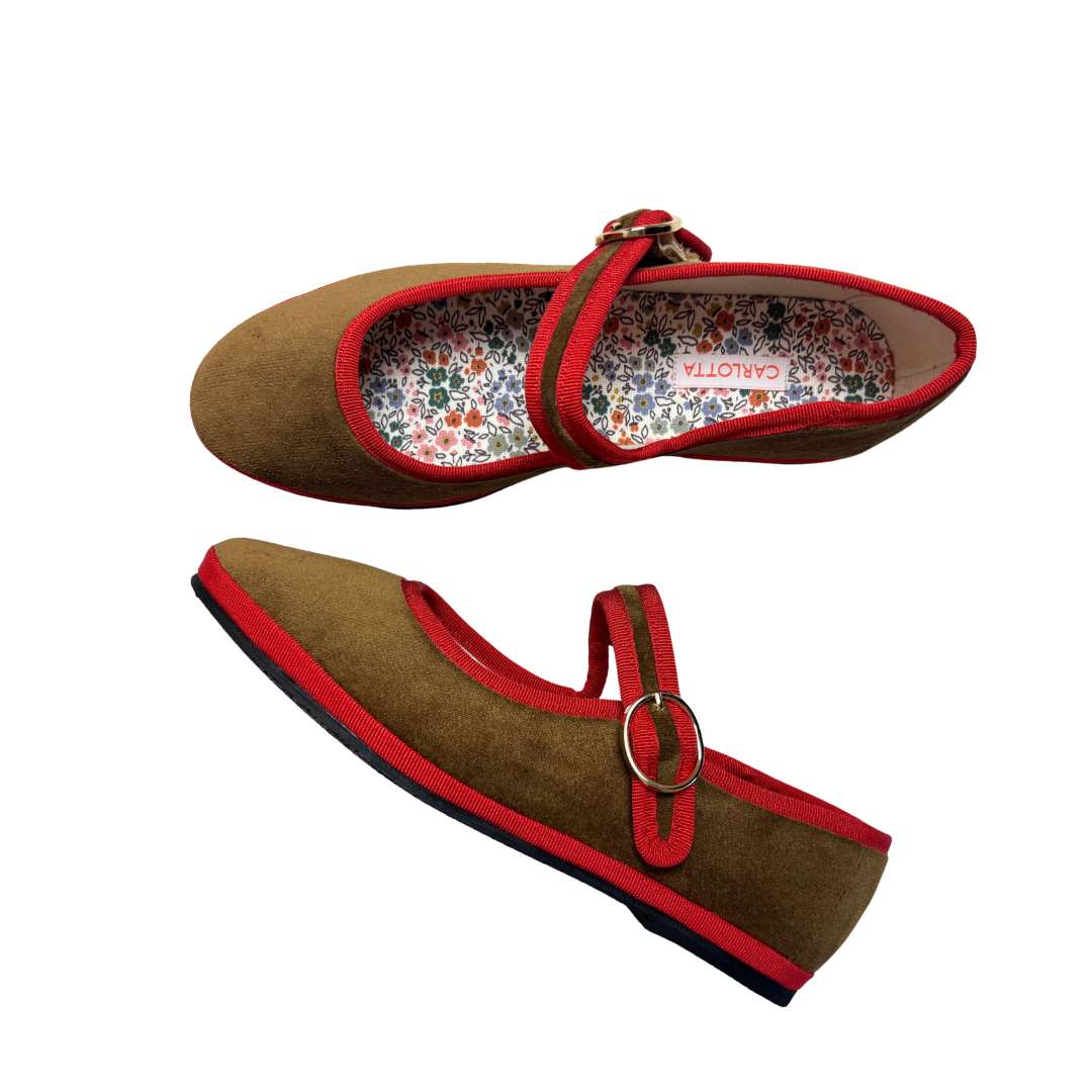 Mary Jane Nut Red