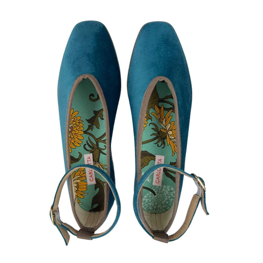 Flats Teal Capri