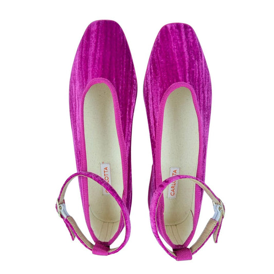 Flats Fuxia Crinkle