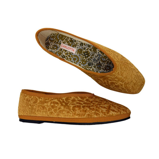 Flats Brocado Ocre