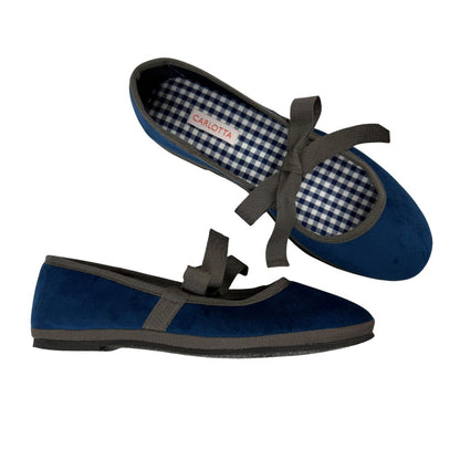 Ballerina con Lazos Navy