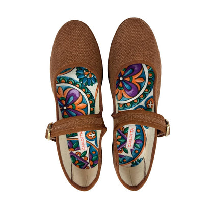 Mary Jane Canvas Terracotta