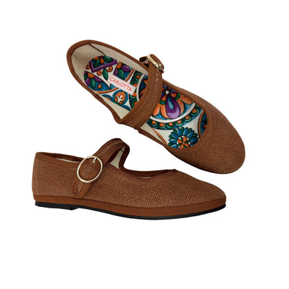 Mary Jane Canvas Terracotta