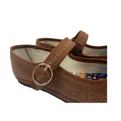 Mary Jane Canvas Terracotta