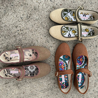Mary Jane Canvas Terracotta