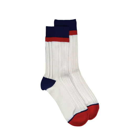 Calcetines Color Block Hueso