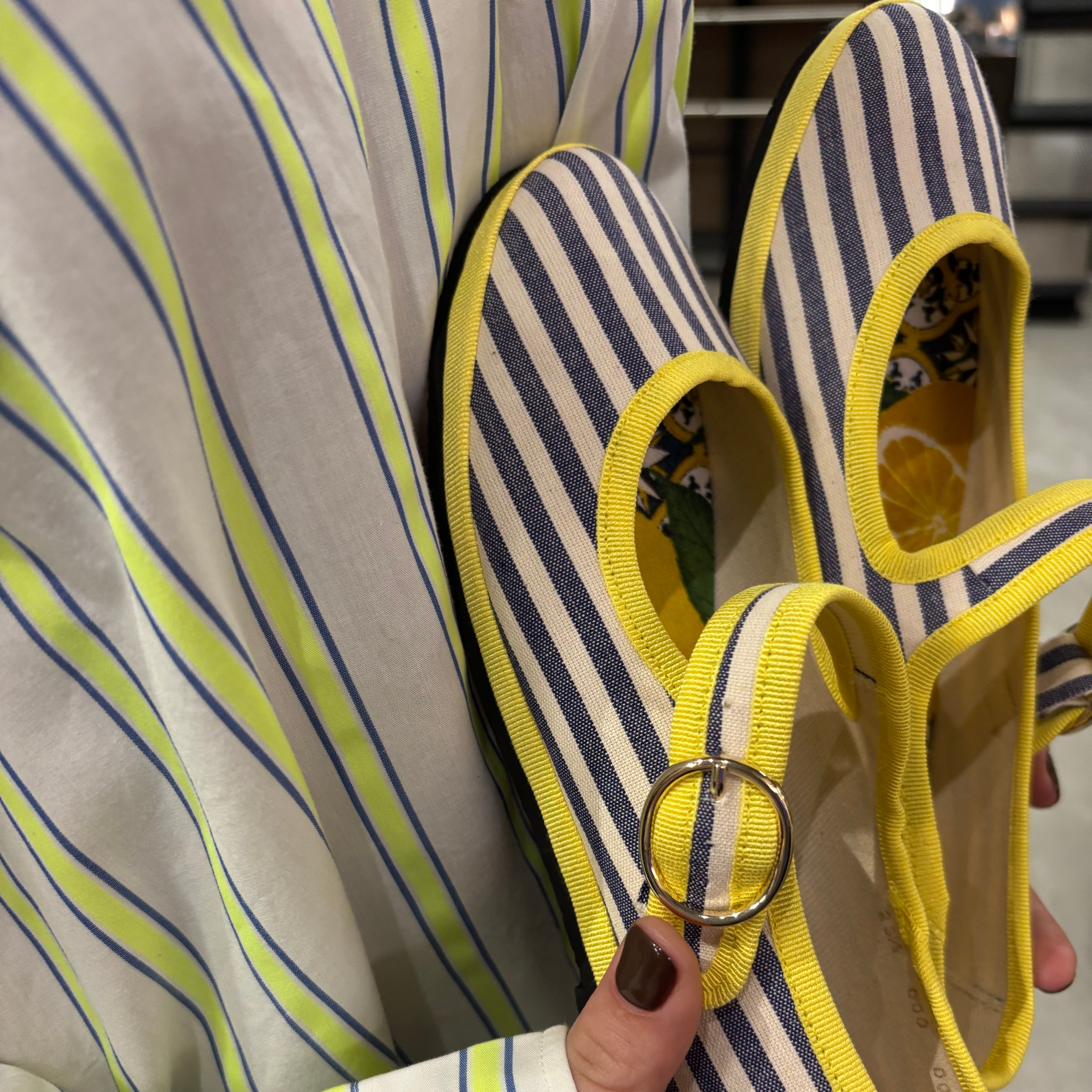 Mary Jane Stripes Lemon