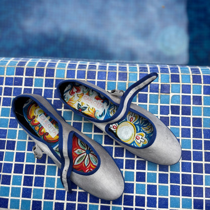 Mary Jane Taupé Blue