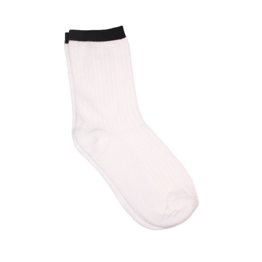 Calcetines Malla Crema