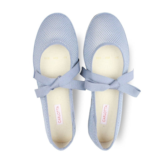 Ballerina con Lazos Mesh Light Blue