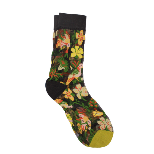 Calcetines Media con Estampado Flores